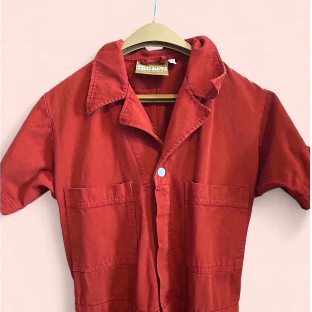 Big Bud Press Red Short Sleeve Jumpsuit